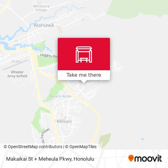 Makaikai St + Meheula Pkwy map