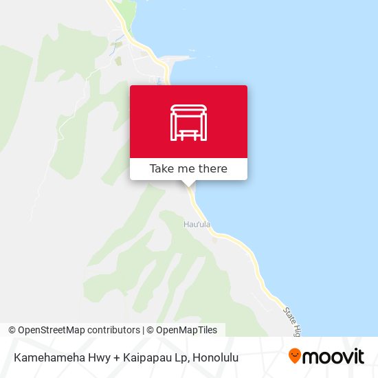 Kamehameha Hwy + Kaipapau Lp map