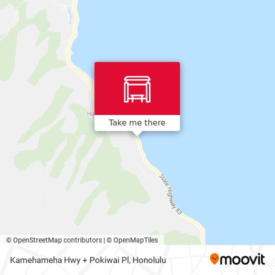 Kamehameha Hwy + Pokiwai Pl map