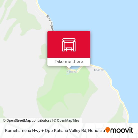 Mapa de Kamehameha Hwy + Opp Kahana Valley Rd