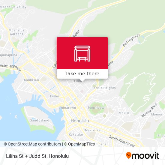 Mapa de Liliha St + Judd St
