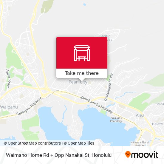 Mapa de Waimano Home Rd + Opp Nanakai St