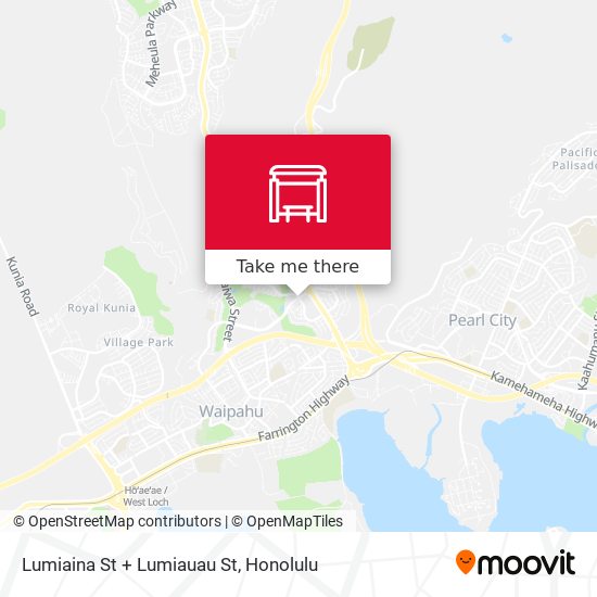 Lumiaina St + Lumiauau St map