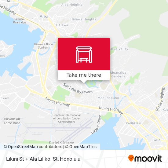 Likini St + Ala Lilikoi St map