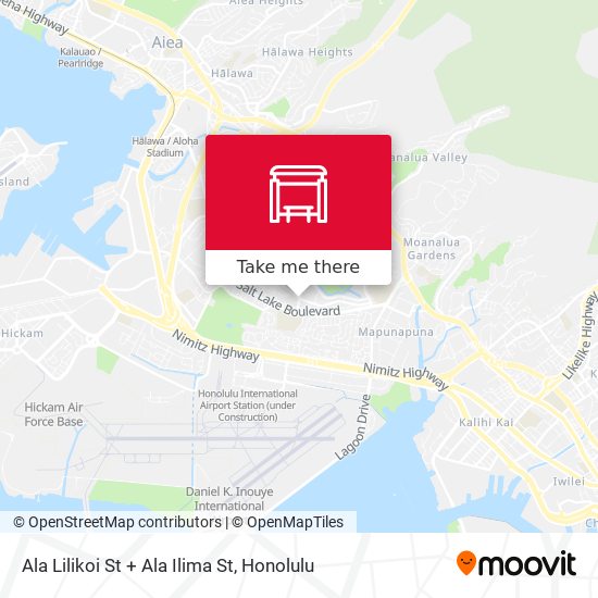 Ala Lilikoi St + Ala Ilima St map