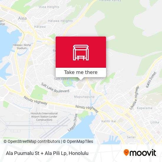 Mapa de Ala Puumalu St + Ala Pili Lp