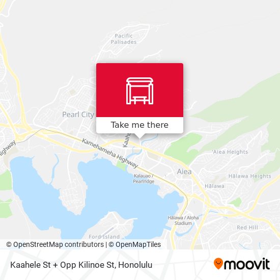 Mapa de Kaahele St + Opp Kilinoe St