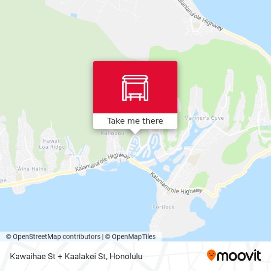 Kawaihae St + Kaalakei St map