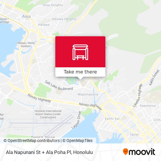 Mapa de Ala Napunani St + Ala Poha Pl