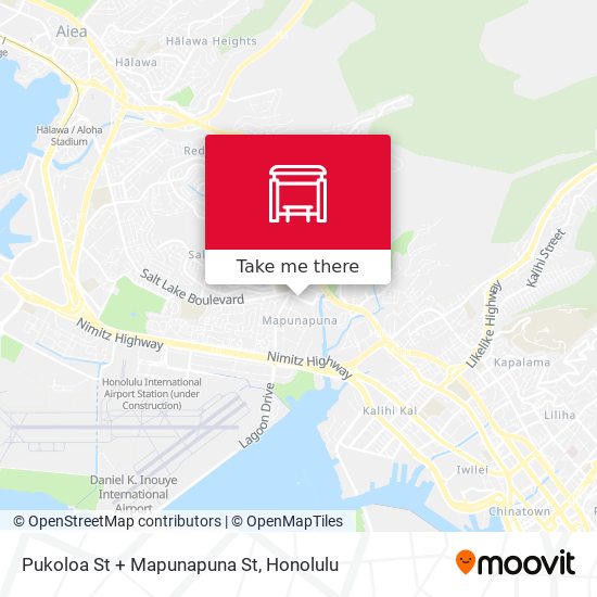 Mapa de Pukoloa St + Mapunapuna St