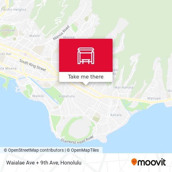 Mapa de Waialae Ave + 9th Ave