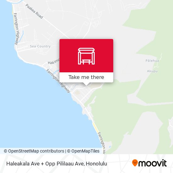 Haleakala Ave + Opp Pililaau Ave map