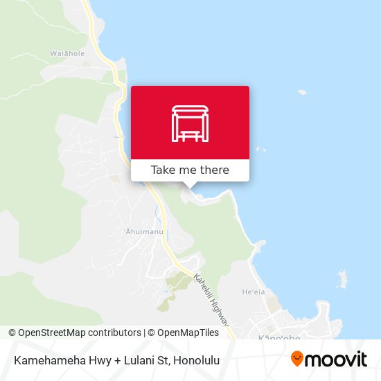 Mapa de Kamehameha Hwy + Lulani St