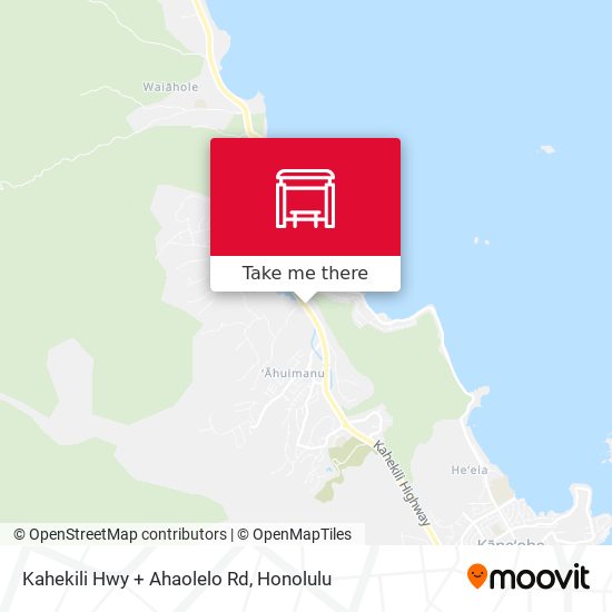 Mapa de Kahekili Hwy + Ahaolelo Rd