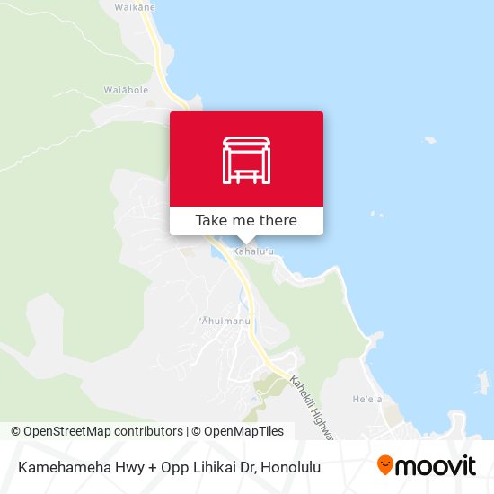 Kamehameha Hwy + Opp Lihikai Dr map