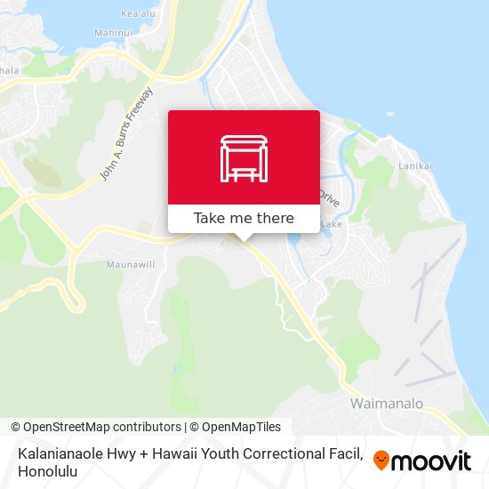 Kalanianaole Hwy + Hawaii Youth Correctional Facil map