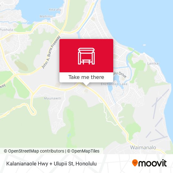 Kalanianaole Hwy + Ulupii St map