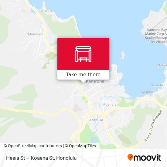 Mapa de Heeia St + Koaena St