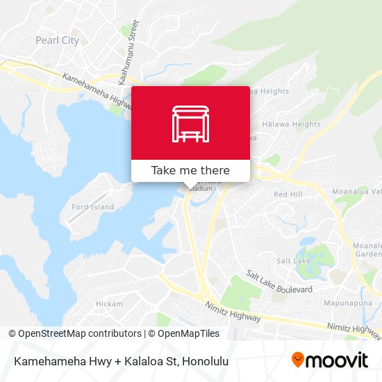 Mapa de Kamehameha Hwy + Kalaloa St