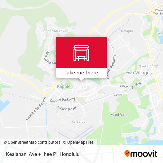 Mapa de Kealanani Ave + Ihee Pl
