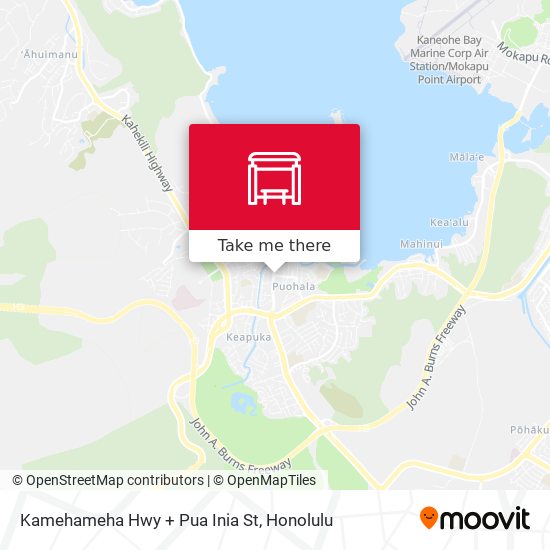 Mapa de Kamehameha Hwy + Pua Inia St