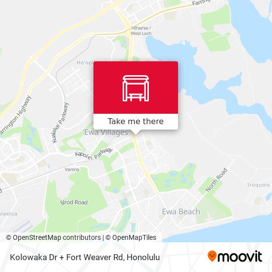 Kolowaka Dr + Fort Weaver Rd map
