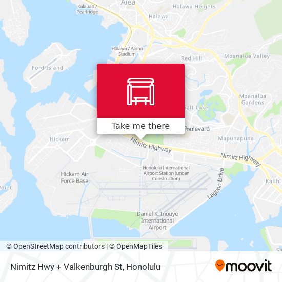 Mapa de Nimitz Hwy + Valkenburgh St