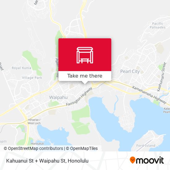 Kahuanui St + Waipahu St map