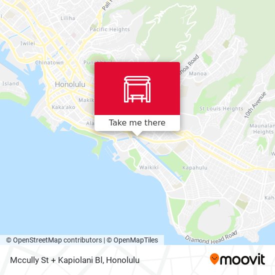 Mapa de Mccully St + Kapiolani Bl