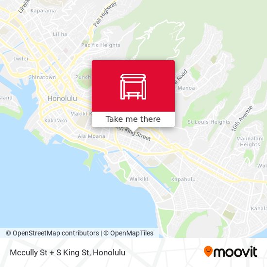 Mccully St + S King St map