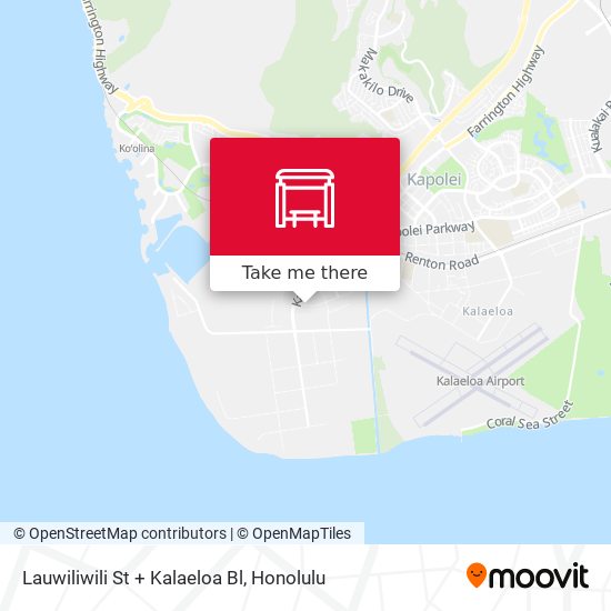 Lauwiliwili St + Kalaeloa Bl map
