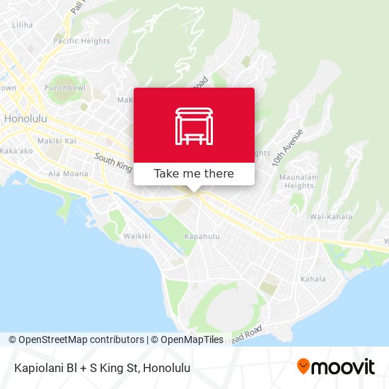 Mapa de Kapiolani Bl + S King St