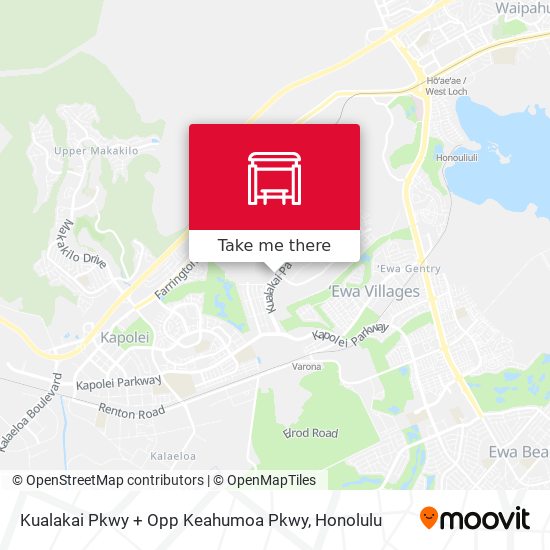 Kualakai Pkwy + Opp Keahumoa Pkwy map