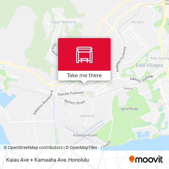 Mapa de Kaiau Ave + Kamaaha Ave