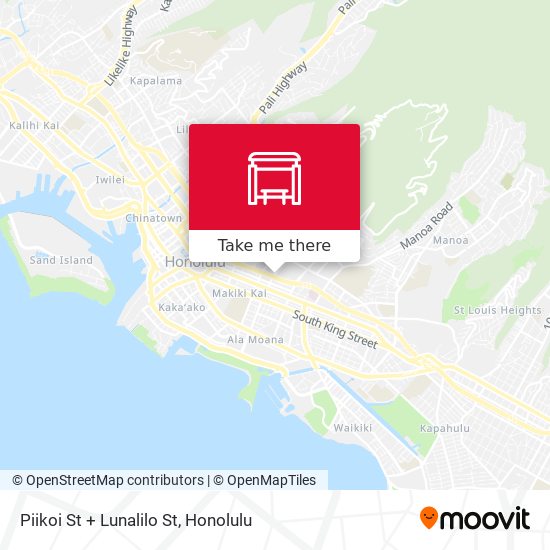 Mapa de Piikoi St + Lunalilo St