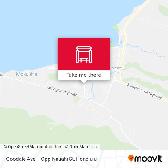 Mapa de Goodale Ave + Opp Nauahi St