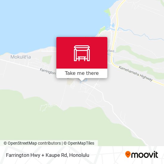 Farrington Hwy + Kaupe Rd map
