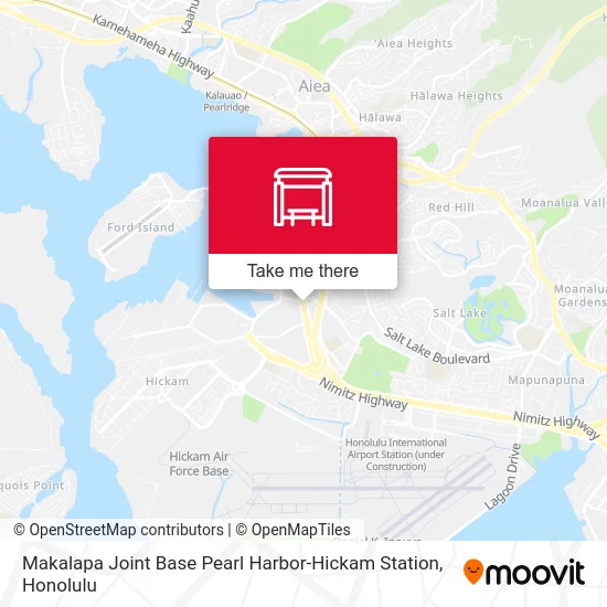 Makalapa Joint Base Pearl Harbor-Hickam Station map
