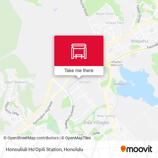 Honouliuli Ho'Opili Station map