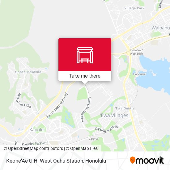 Keone'Ae U.H. West Oahu Station map