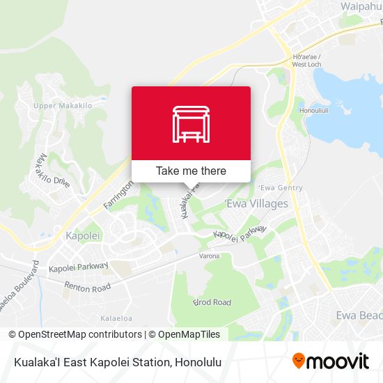 Kualaka'I East Kapolei Station map