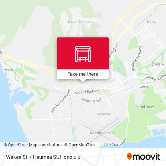 Mapa de Wakea St + Haumea St