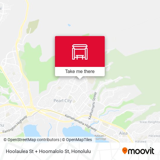 Hoolaulea St + Hoomalolo St map
