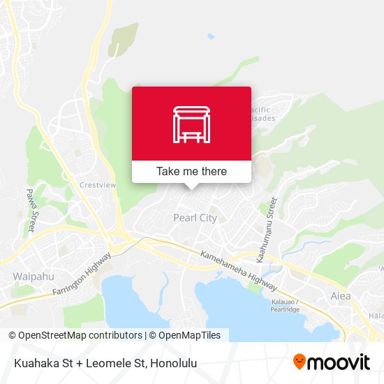 Kuahaka St + Leomele St map