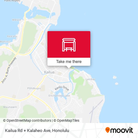 Mapa de Kailua Rd + Kalaheo Ave