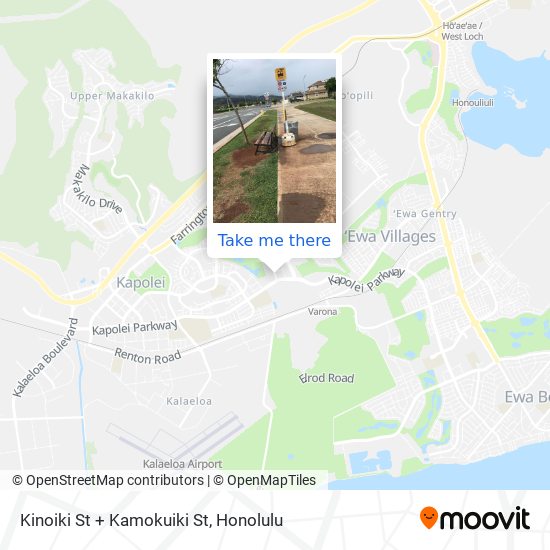 Kinoiki St + Kamokuiki St map