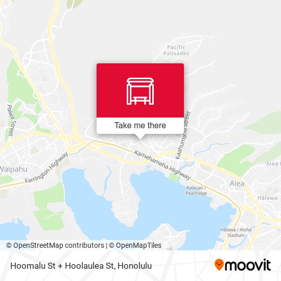 Hoomalu St + Hoolaulea St map