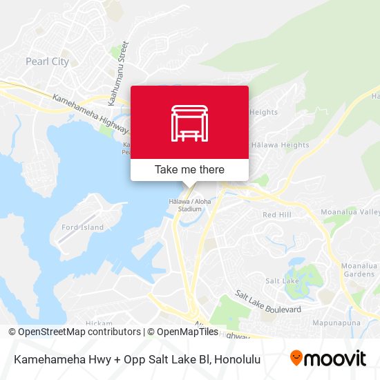 Mapa de Kamehameha Hwy + Opp Salt Lake Bl