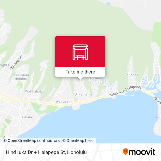 Mapa de Hind Iuka Dr + Halapepe St