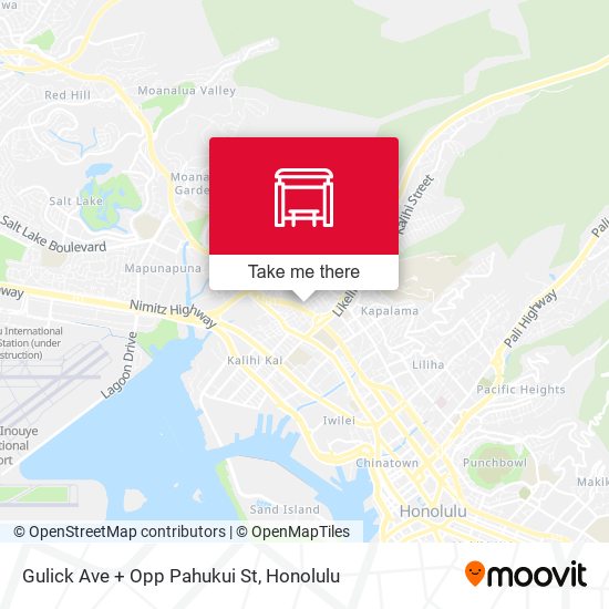 Mapa de Gulick Ave + Opp Pahukui St
